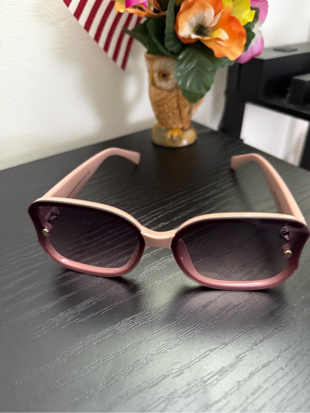 Balenciaga Pink Gradient Frame Sunglasses with Dark Lenses